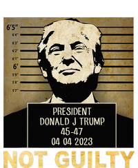 Donal Trump campaig releases mugshot Not Guilty Zip Tote Bag