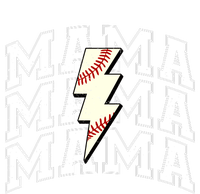 Baseball Mama Distressed Lightning Bolt Mom Ladies PosiCharge Competitor Racerback Tank