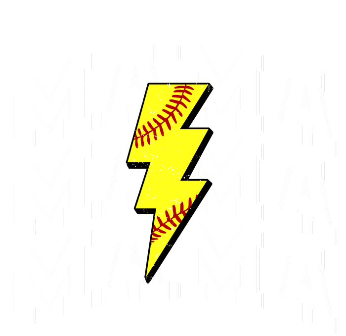 Softball Mama Distressed Lightning Bolt Mom Toddler Hoodie