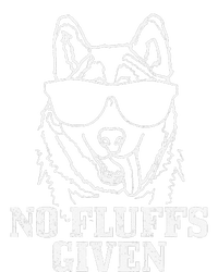 No Fluffs Given German Shepherd Akita Dog Mom V-Neck T-Shirt