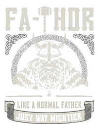 FaThor Father Just Mightier Hammer Viking Fathers Day Sustainable Knit Beanie