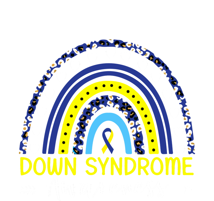 Be Kind Down Syndrome Awareness Ribbon Rainbow Kindness Gift T-Shirt