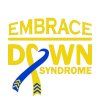 Embrace Ribbon Down Syndrome Awareness Gift Performance Sprint T-Shirt