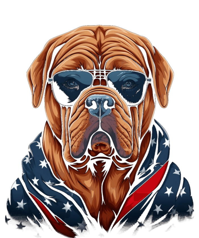 Dogue De Bordeaux American Flag USA Tee 4th July Gifts Toddler T-Shirt