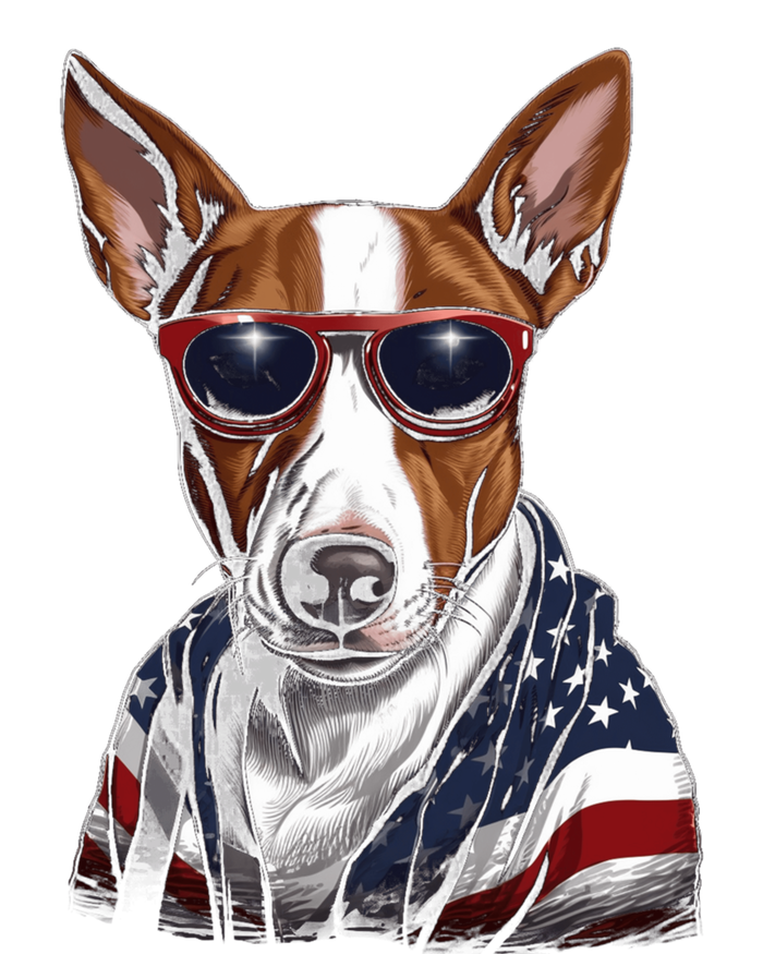 Basenji American Flag USA Tee 4th July Gifts Graphic Tees T-Shirt