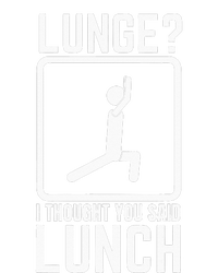 Funny Gym Workout Top Lunge Lunch Stick Figure Ladies Long Sleeve Shirt