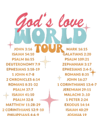 God's Love World Tour Christian Bible Verse Aesthetic (Back) Tie-Dye Long Sleeve Shirt