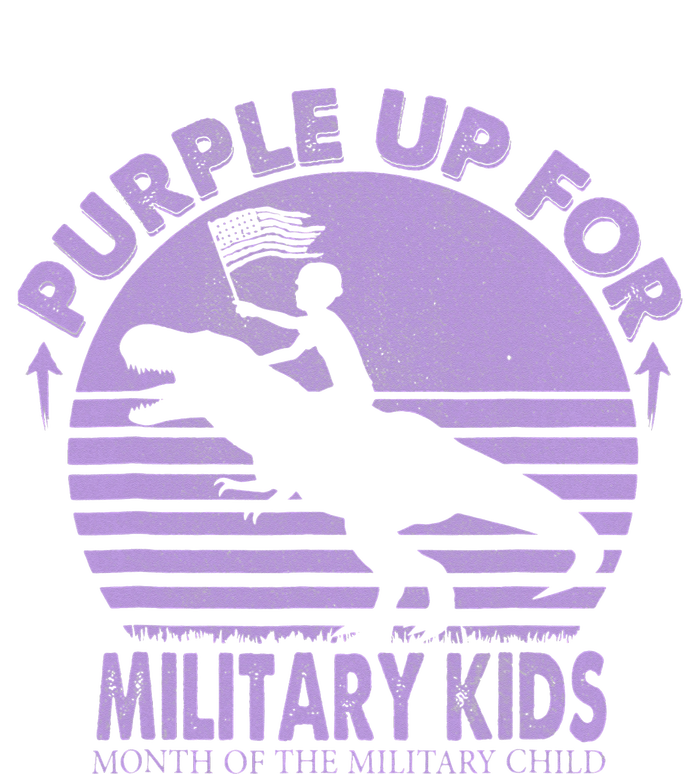 Purple Up Military Month Of The Military T Rex Child Long Sleeve Shirt