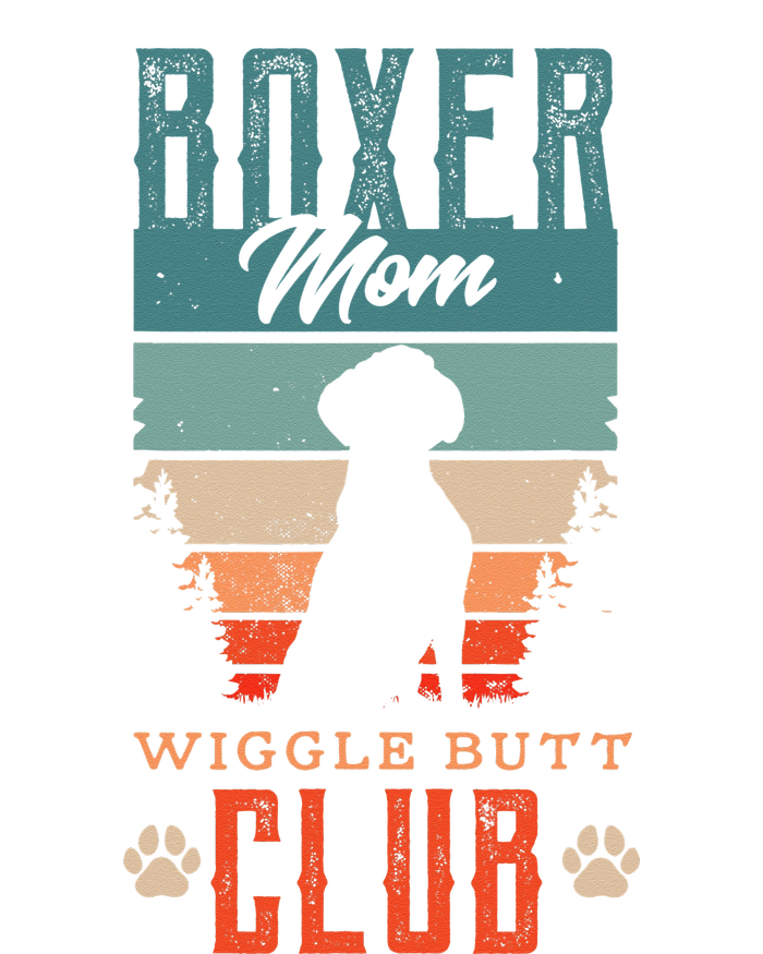 Boxer mom wiggle butt club for a Boxer Lover Dog Women's V-Neck T-Shirt