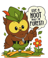 Funny Arbor Day Give A Hoot About The Forest Arbor Day T-Shirt