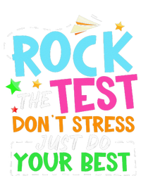 Rock The Test Don't Stress Just Do Your Best Teacher Women’s Perfect Tri Rocker Tank