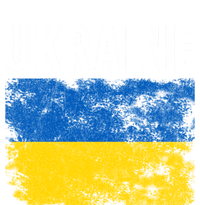 I Stand With Ukraine Flag Yellow And Blue Support The Ukranian Gift Women's Racerback Tank