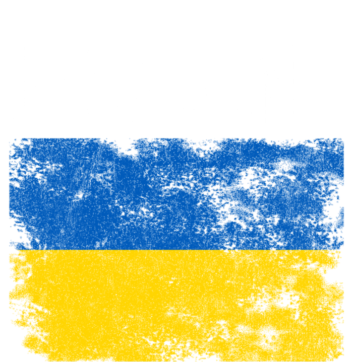 I Stand With Ukraine Flag Yellow And Blue Support The Ukranian Gift Women's Racerback Tank