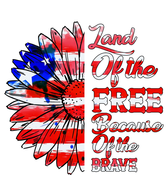 Land Of The Free Because Of The Brave Gift 4th Of July Gift Tank Top