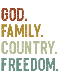 God Family Country Freedom Retro Patriotic Christian Values Cool Gift Sweatshirt