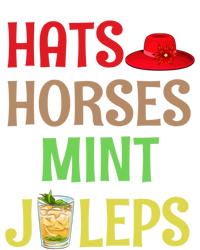 Hats Horses Mint Juleps Gift Funny Horse Racing Funny Gift Premium T-Shirt