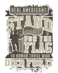 Real Americans Stand For The Flag To Honor The Fallen Gift Kids Sweatshirt