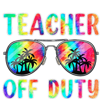 Tie Dye Teacher Off Duty Last Day Of School Teacher Summer Tie-Dye Long Sleeve Shirt