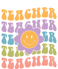 Retro Teacher Daisy Colorful Great Gift Eletary School Teacher Great Gift Canvas