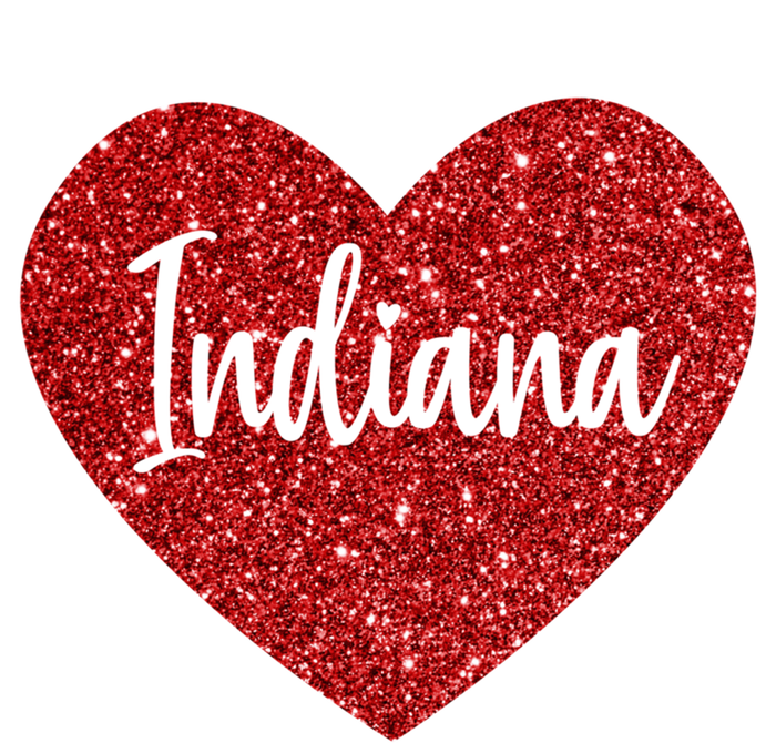 I Love Indiana Usa Red Heart Great Gift Women's Tri-Blend 3/4-Sleeve Raglan Shirt