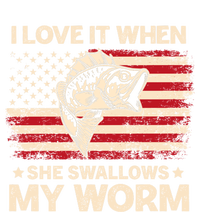 I Love It When She Swallows My Worm Vintage Usa Flag Funny Gift Ladies Essential Flowy Tank