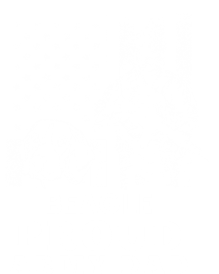 Beagle Dog Proud Army Dad American Flag Patriotic Vintage Cool Gift T-Shirt