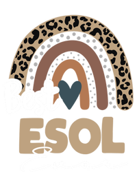 Best Esol Teacher Ever Boho Rainbow Teacher Appreciation Cool Gift T-Shirt