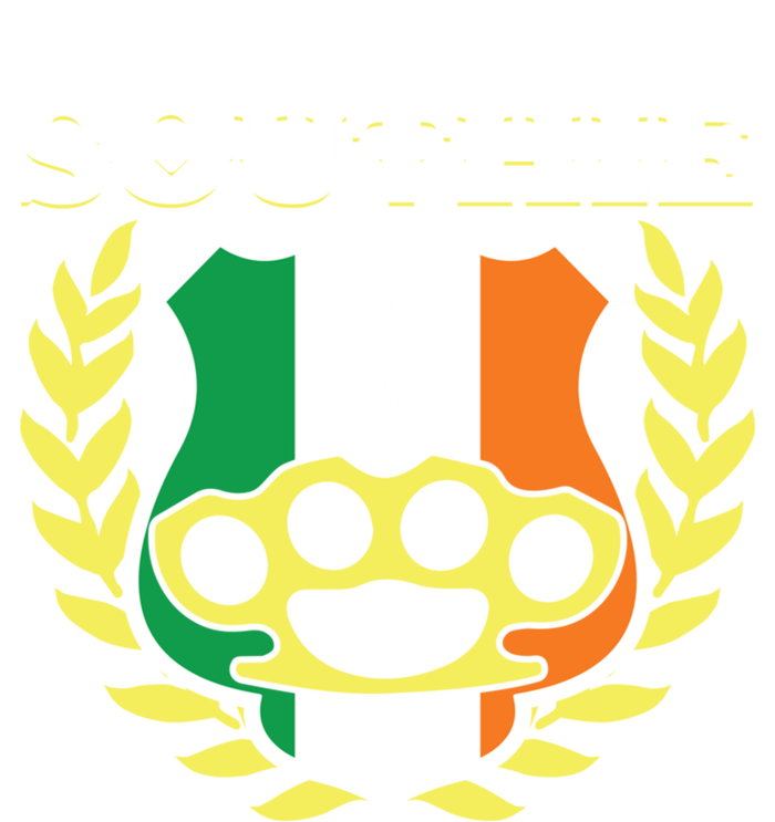 Southie Brass Knuckle Irish Flag St Patricks Day Cool Pun Gift Women's Racerback Tank