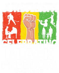 Celebrating Black Freedom 1865 Black History Juneteenth Blm Funny Gift Full Zip Hoodie