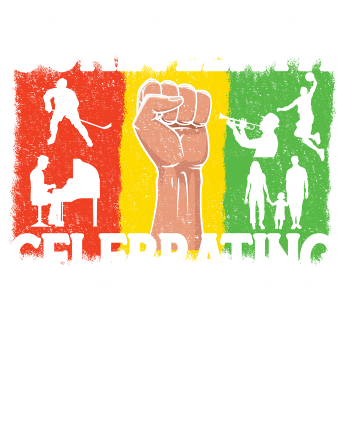 Celebrating Black Freedom 1865 Black History Juneteenth Blm Funny Gift Full Zip Hoodie