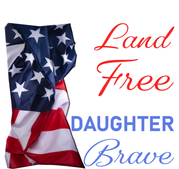 Land Of The Free Because My Daughter Is Brave Veterans Day Funny Gift Sweatshirt Cinch Pack Bag