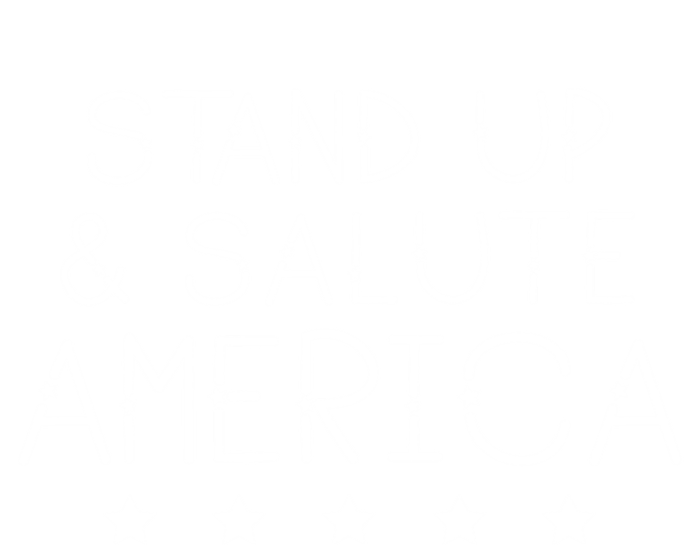 Stand Up And Salute America Support American Veterans Gift Tall T-Shirt