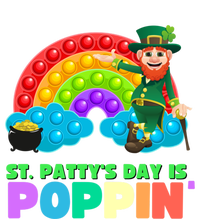 St Patricks Day Pop It Fidget Toy Leprechaun Gift Women's Racerback Tank