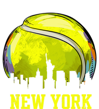 Vintage Tennis Ball New York City Skyline Zip Tote Bag