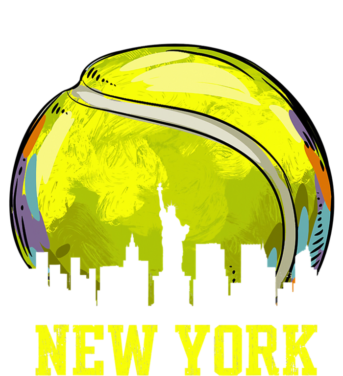 Vintage Tennis Ball New York City Skyline Zip Tote Bag