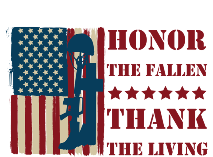 Honor The Fallen Thank The Living Patriotic Memorial Day Meaningful Gift Tie-Dye Long Sleeve Shirt