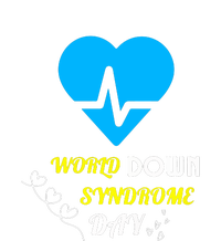 World Down Syndrom Day Heart Relaxed Fit Gift Women's V-Neck T-Shirt