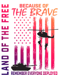 Land Of The Free Because Of The Brave Red Gift Friday Flag Gift T-Shirt