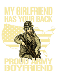 My Friend Has Your Back Patriotic Proud Army Friend Gift Striped Beanie with Solid Band