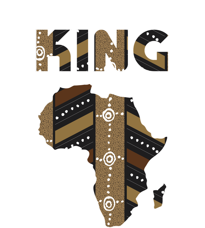 African King Art Pattern Africa Map Black Pride Couple Matching Women's T-Shirt