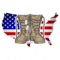 Honor The Fallen Thank The Living Military Veteran Gift Kids Long Sleeve Shirt