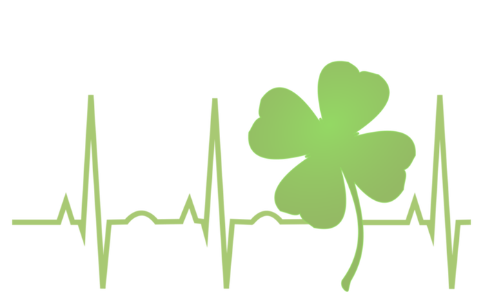 St Patricks Day Cute Gift Irish Heartbeat Hooded Gift Bumper Sticker