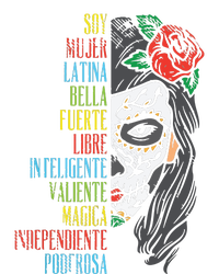 Soy Mujer Latina Sugar Skull Women Cinco De Mayo Hispanic Women's V-Neck T-Shirt