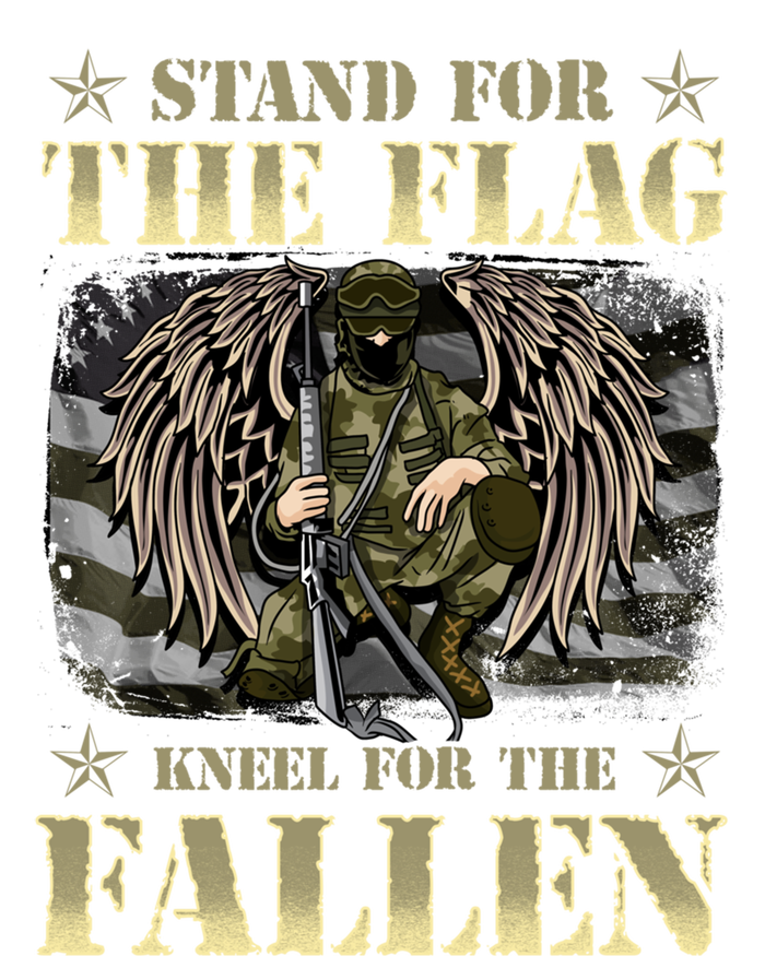 Stand For The Flag Kneel For The Fallen Honor Armed Forces Gift Full Zip Hoodie