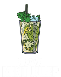 I Love Mint Julep Cocktail Alcohol Lover Gift Kids Long Sleeve Shirt