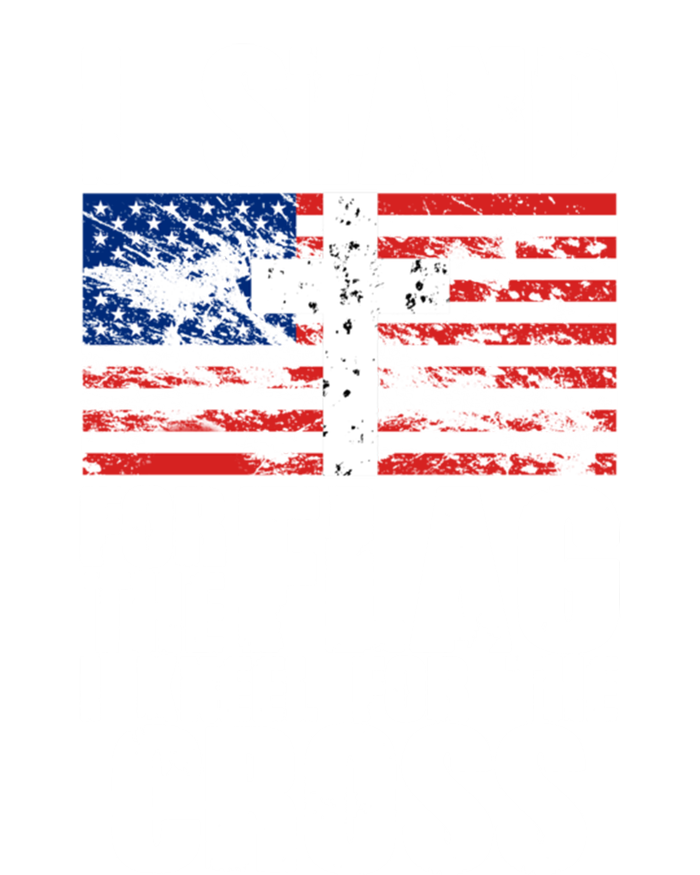 I Stand For The National Anthem Cross Us Flag Funny Gift Women's T-Shirt