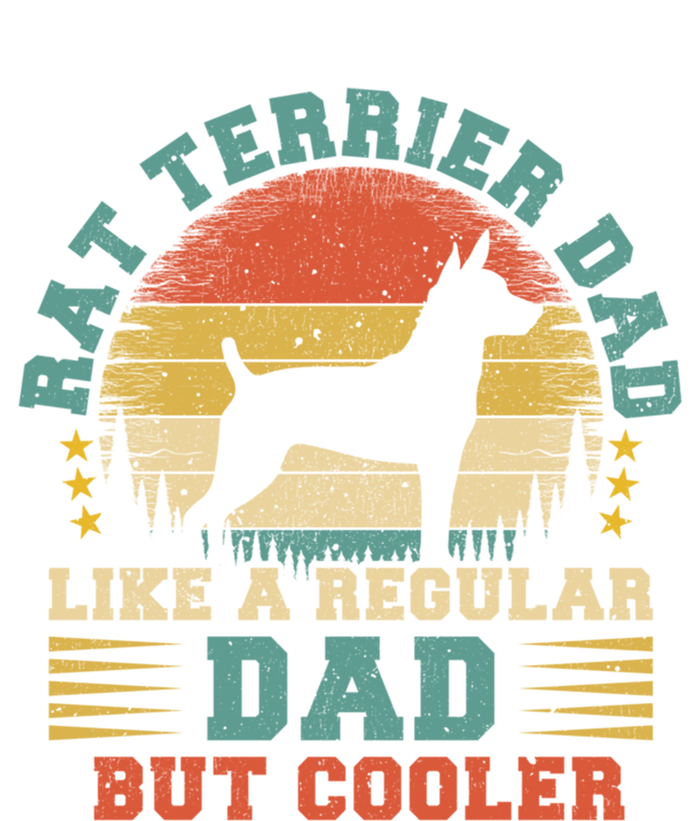 Rat Terrier Dad Funny Vintage Rat Terrier Dog Father's Day Gift Kids Hoodie