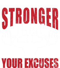 Stronger Than Your Excuses Bodybuilding Meaningful Gift Button