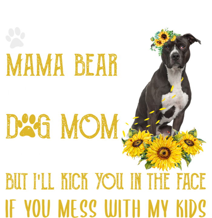 Sunflower American Pit Bull Mom Mothers Day Dog Mom Great Gift Premium T-Shirt