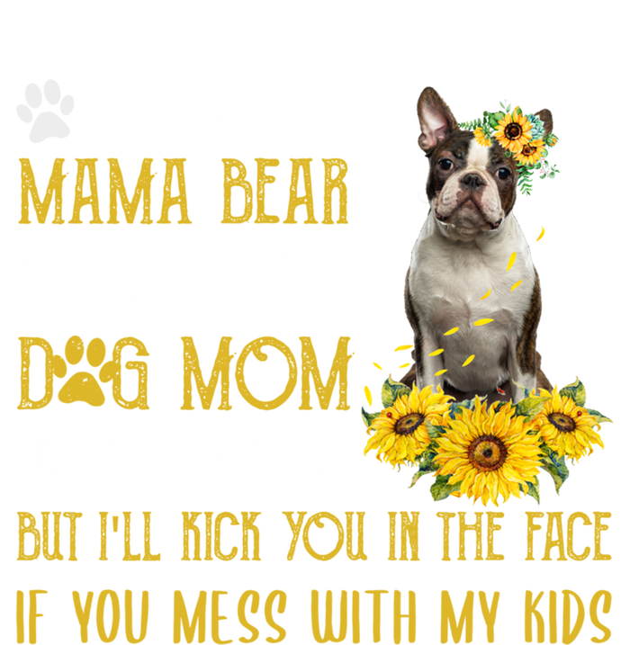 Sunflower Boston Terrier Mom Mothers Day Dog Mom Cool Gift T-Shirt